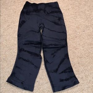 Gray and Black Tye Dye Lulu Lemon Leggings